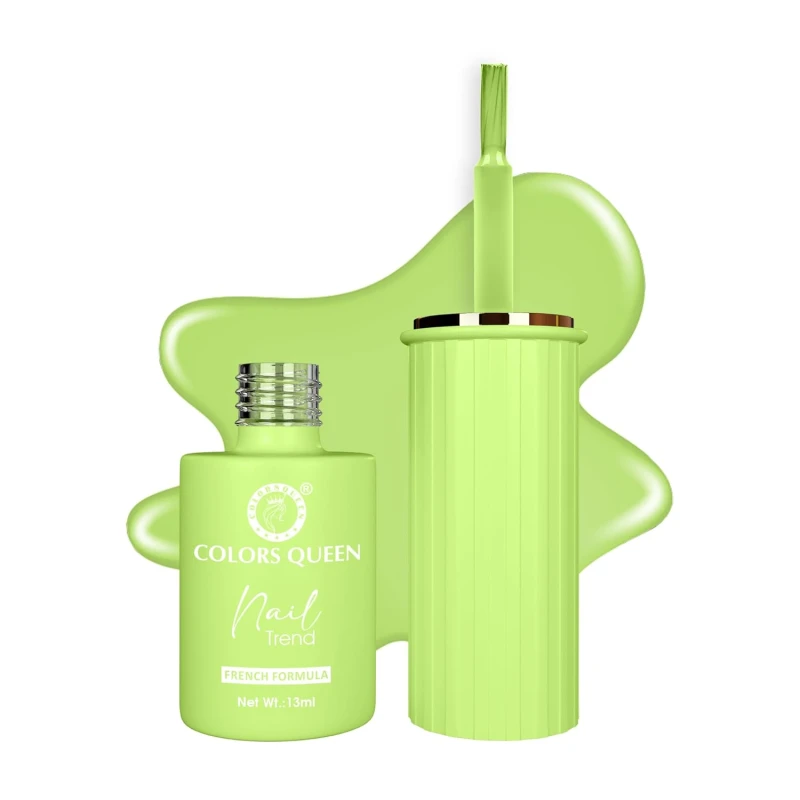 Colors Queen Nail Trend Glossy Nail Polish | Chip Resisting & Quick Drying Nail Paint with High Shine | 7 Toxin Free Formula | Vegan & Cruelty Free | Long Lasting & Vibrant Nail Paint for Women (Matcha, 13ml) thumbnail 2